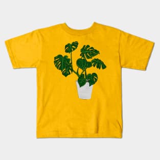 Monstera Plant Kids T-Shirt